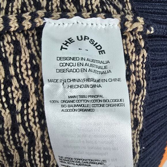 The Upside Castilla Clementine Sweater Mock Neck Geometric Pattern Multicolor S - Picture 5 of 8